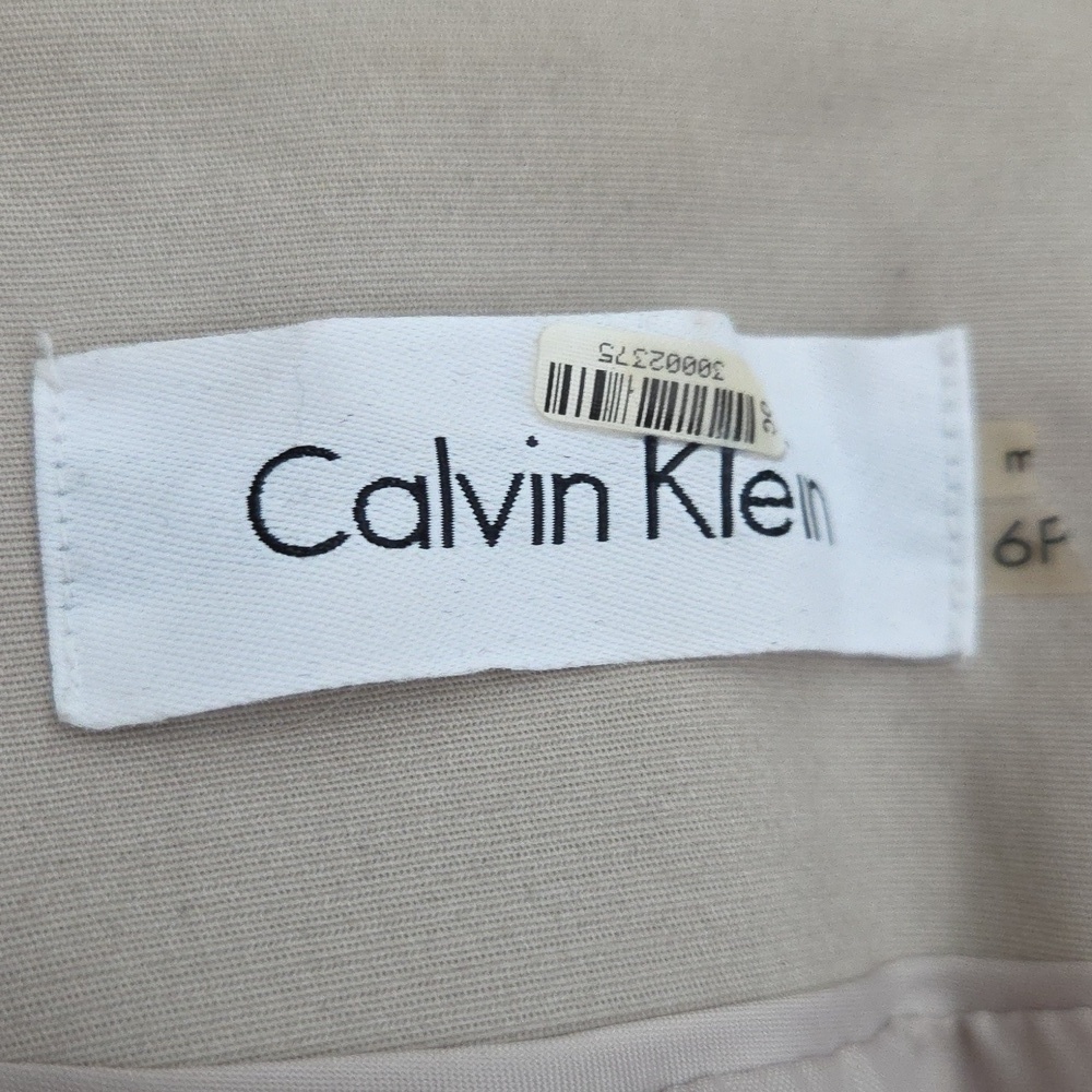 Calvin Klein Tan Blazer with Notched Lapels - Picture 3 of 6